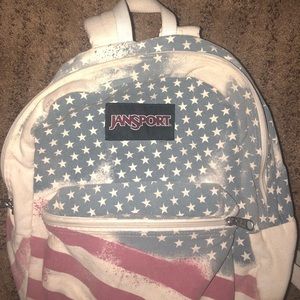 American Flag Jansport Backpack